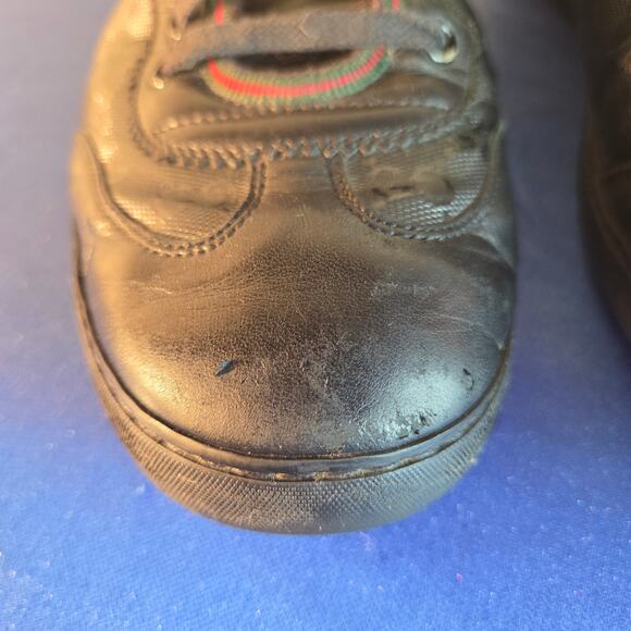 Vintage Gucci Guccissima Imprime Black GG Sneakers 233321 Men\'s 8/Women\'s 10 main image 10